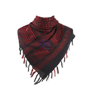 カスタムハンティングアウトドアコットンレッドホワイトシェマーパレスチナアラブスカーフスカーフメンズ - Product Image 6