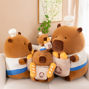 Peluche de Capibara Panadero de Peluche Suave de Dibujos Animados, Juguete de Peluche de Animal de Dibujos Animados Personalizado, Duradero, Súper Suave, Muñeco de Peluche, Juguete de Peluche de Gran Venta - Product Image 3