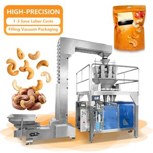 Machine d'emballage de noix en sachets à fermeture éclair pour 618g à 1000g de noix de cajou et de pistaches, équipement d'emballage de snacks - Product Image 1