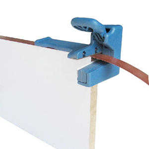 Máquina de bandas Manual, dispositivo de corte, dispositivo de bloque, recortadora de doble cabeza y <span class=keywords><strong>cola</strong></span> de madera para tira de encuadernación de PVC de <span class=keywords><strong>carpintero</strong></span> - Product Image 5