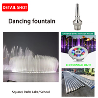 Fuente Flotante Moderna para Paisajes Urbanos, Sistema de Agua Danzante para Exteriores, Cascada Decorativa