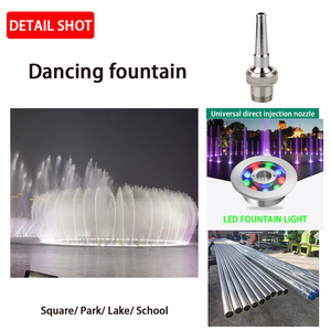 Fontaine d'eau extérieure personnalisée activée par la musique, illuminée, pour lacs, jardins et sites de loisirs - Product Image 3