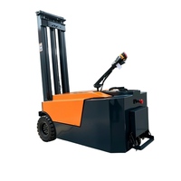 Chariot élévateur transpalette piéton électrique 1 tonne, hauteur de levage 2200 mm, pneus pleins, batterie au plomb-acide