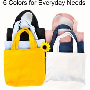Bolsa de Mano Grande de Lona Reciclada con Cierre y Asa Larga para Mujer, Personalizable con Letras, Ideal para la Playa o Compras, Venta al Por Mayor - Product Image 3