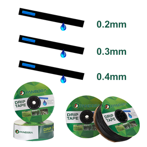 Nastro per Irrigazione a Goccia Pandora PE all'Ingrosso, 16mm Alta Resistenza, Spessore Parete 8mil, Distanza 20cm, 1.38L/H, 0.5Bar, Distributori Globali - Product Image 1