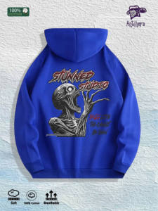 Sudadera con Capucha Gráfica <span class=keywords><strong>Antihero</strong></span> Stunned Studio, 100% Algodón, Almacén de EE. UU., 7 Colores - Product Image 4