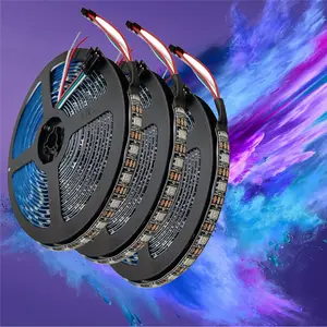 Ws2812 Led High Brightness Waterproof Smart Strip Lights 144 2812 2812b Ws2811 Ws2815 WS2812 WS2812b Addressable Rgb 5050 Led Strip