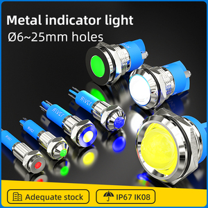 Ul núi 8 mét Chỉ số màu xanh 24 Volt thiết <span class=keywords><strong>b</strong></span>ị chỉ số đèn đèn nhỏ LED <span class=keywords><strong>b</strong></span>ảng điều chỉnh ánh sáng kim loại IP67 - Product Image 3