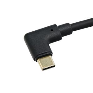 <b>Usb</b> 3.0 To Type C Right Angle Data <b>Cable</b> 1m Black For Mobile Phone And External Hard Drive High Speed Connection - Product Image 2