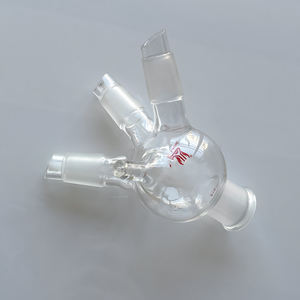 CS Labglass 高精度硼硅<span class=keywords><strong>3.3</strong></span>玻璃三路牛乳蒸馏接收器，带软管连接，OEM - Product Image 6