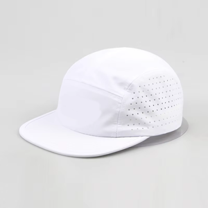 Custom Nylon Waterproof Performance Perforated Laser Cut Hole Outdoor Quick Dry Fit Dry-fit Running 5 Panel <strong>Caps</strong> Hats <strong>for</strong> <strong>Men</strong> - Product Image 2