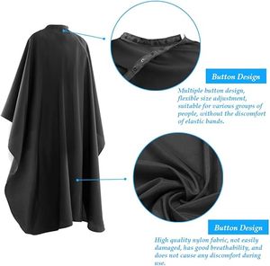 Mantelle per Parrucchieri con Chiusura a Scatto, Impermeabili, per Taglio e Styling dei Capelli, per Barbieri e Parrucchieri - Product Image 4