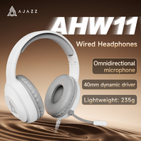 Casque de jeu filaire Ajazz AHW11 avec éclairage RGB, Plug-and-Play, haute performance pour les joueurs