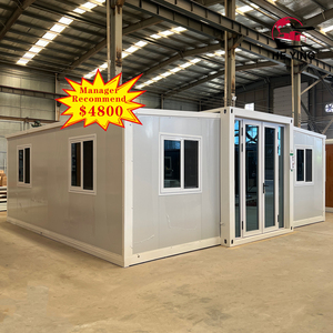 20 футов, роскошный сборный крошечный мобильный дом, 2-3 спальни, Складной расширяемый дом для квартиры, отель, сэндвич-панель - Product Image 2