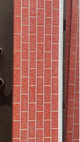 Revestimiento de Pared Exterior, Panel Metálico Tallado, Panel Decorativo de Metal, Patrón de Ladrillo, Material de Construcción para Casas Prefabricadas