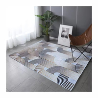 Tapis d'impression de luxe 3D antidérapant lavable Tapete Alfombra Impression numérique Tapis 3D Tapis de salon Tapis noir