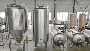 Tanks de brassage Tonsen 1000L 10HL 10BBL pour <span class=keywords><strong>eau</strong></span> glacée au glycol, réservoir isolé à double paroi pour brasserie - Product Image 6