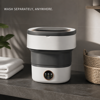 Lave-linge pliable 3 modes de lavage 36W 12V avec fonction lavage et essorage, panier essoreur inclus, pliable jusqu'à 132 mm pour dortoir, appartement, voyage, vente en gros