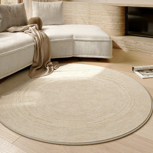 Juego de Alfombras de Fibra de Poliéster Impermeables Estilo Francés para Dormitorio, Mesas de Centro, Resistentes a la Suciedad, con Rayas y Flores - Product Image 1