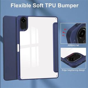 Funda protectora de cuero acrílico de tres pliegues para Xiaomi Pad 2 de 12.1 pulgadas, cubierta anticaídas para tableta - Product Image 3