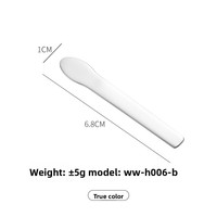 Cuillère cosmétique en acier inoxydable 304 pour masque, crème pour les yeux, crème pour le visage, crème à appliquer, bâtonnet à pâte, impression de logo