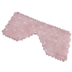 Rose Quartz Eye <b>Massage</b> Stone Cold Therapy Cover for Face Relaxation - Product Image 1