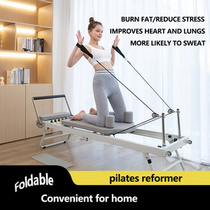 Ladyglow tùy chỉnh nhà phòng tập thể dục Yoga đào tạo Pilates Cải Cách giường cho phụ nữ có thể gập lại ống cao su và lò xo Pilates Cải Cách - Product Image 3