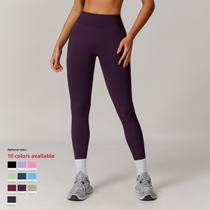 Leggings <span class=keywords><strong>de</strong></span> yoga sans couture taille haute pour <span class=keywords><strong>femme</strong></span>, effet push-up, sensation seconde peau, anti-transparence, contrôle du ventre, pour fitness et gym - Product Image 3