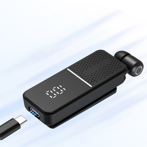 Lonvel Handsfree Earbud dengan Kabel Nirkabel, Earphone Headphone dengan Klip, Pengingat Panggilan dengan Getaran, <span class=keywords><strong>Headset</strong></span> Bisnis untuk Pengemudi Bisnis - Product Image 6