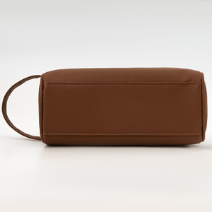 Bolsa de Aseo de Cuero PU Personalizada con Logotipo Empresarial, Portátil, para Hombre y Mujer, para Almacenamiento, Informal, Impermeable, con Asa - Product Image 6