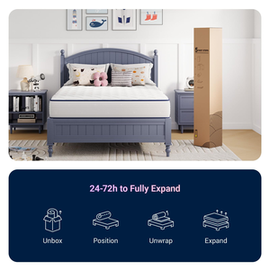 Colchón de Espuma Viscoelástica Ecológico con Funda Extraíble, Envasado al Vacío, Cómodo y Transpirable, Muebles para el Hogar, Dormitorio, Hotel, Fábrica - Product Image 6