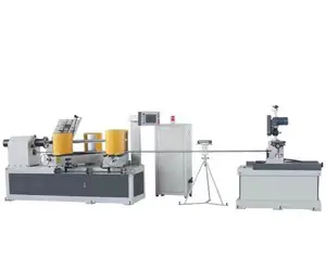 Automatic spiral winding paper core tube product making machine