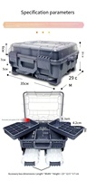 Boîte à appâts portable multicouche, étui de rangement pour matériel de pêche, séparateurs détachables, grande capacité, ABS rigide