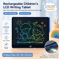 Tablette d'écriture LCD 16 pouces, tableau blanc électronique effaçable, tableau de dessin magnétique pour enfants, maison, école