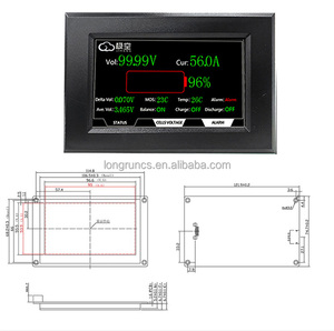 จอแสดงผล JK-LCD ขนาด 2.0 นิ้ว 3.2 นิ้ว 4.3 นิ้ว JK Smart BMS Display รุ่น JK-LCD4.3-TTL-P 7.0LCD V19 สำหรับระบบกักเก็บพลังงานในครัวเรือน - Product Image 5