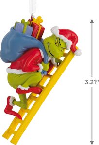Ornement <span class=keywords><strong>de</strong></span> Noël suspendu en résine en forme d'échelle <span class=keywords><strong>de</strong></span> Dr. Seuss, style <span class=keywords><strong>classique</strong></span>, cadeau sur le thème du <span class=keywords><strong>film</strong></span> - Product Image 3