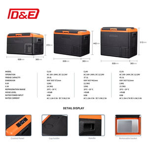 Réfrigérateur 40L 12v 24v <span class=keywords><strong>220v</strong></span> Camion <span class=keywords><strong>Camping</strong></span>-<span class=keywords><strong>car</strong></span> Maison Double Usage Alimenté par Batterie Réfrigérateur - Product Image 5