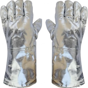 Gants de travail en aluminium, résistants à la chaleur extrême, texture lisse, 14 pouces, durables, personnalisables, vente en gros directe d'usine - Product Image 1