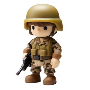 Figurine en plastique de personnages d'injection OEM figurine de soldats de l'armée jouet figurine d'<span class=keywords><strong>action</strong></span> militaire avec armes pour les fans de collection - Product Image 3