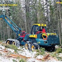 Rimorchio Forestale per Caricatore e Spaccalegna con Gru Idraulica e Sistema di Raccolta Tronchi