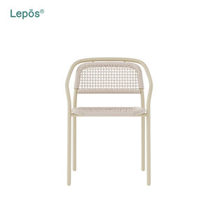 Venta directa del fabricante Silla de asiento de cuerda transpirable de aluminio Patio Jardín Silla de comedor al aire libre para uso comercial de exportación global - Product Image 3