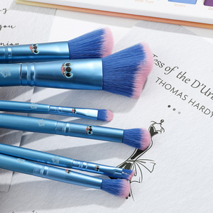 Set de 6 Brochas de <span class=keywords><strong>Maquillaje</strong></span> Veganas Profesionales, Color Azul Suave, en Caja de Papel, para Rostro, Ojos, Base, Rímel, Corrector, Delineador, para Niños - Product Image 6