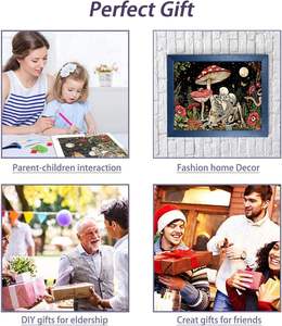 Autocollants de <span class=keywords><strong>peinture</strong></span> au diamant sur le thème du printemps vibrant: fleur colorée et charmante-décor <span class=keywords><strong>flamant</strong></span> rose 13CM * 17CM nouvelle version populaire - Product Image 6