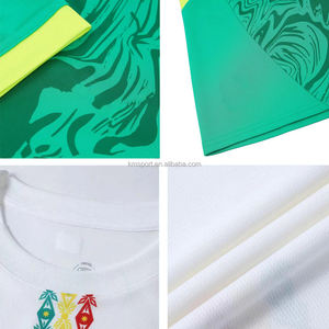 Kaos Sepak Bola Dewasa Berkualitas Baik, Bernapas, Versi Fans Musim Panas, Jersey Sepak Bola Custom Logo Nama Cetak Senegal Latihan Cepat - Product Image 2