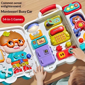 Jouet éducatif pour les premiers apprentissages, en plastique TPE/TPR, tableau d'activités, voiture à piles rechargeables, pour les enfants de 13 à 24 <span class=keywords><strong>mois</strong></span>, développement de la motricité fine, 3C - Product Image 3