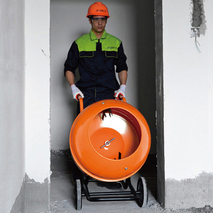 Brandneuer 140L horizontaler Handbeton-Zement mischer Gebraucht zustand Manuelle Entladung für Hotels Farms Motor kern enthalten - Product Image 6