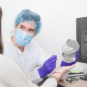 Retainer Case Denture Leakproof Holder Mouth Guard ,Three-Layer Travel , Box, Teeth <strong>Aligner</strong> for Home Use Cleaning - Product Image 2