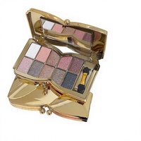 Palette de fards à paupières diamantés 10 couleurs Lamella, poudre mate avec reflets ultra-brillants - Modèle 5555