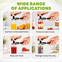 Scelleuse manuelle de canettes 55 mm, outil de sertissage portable pour canettes en plastique PET, poignée antidérapante, idéal pour les canettes de boissons, de lait, de thé, de café froid et de jus
