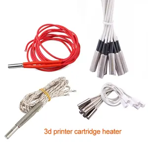 Custom 12v 24v 48v 120v 220v 230v 35w 60w 300w 6mm Industrial Heater Electric Cartridge Heater For 3D Printer